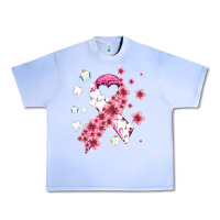 Grape Ice teeth and flower cancer ribbon Urban Heavy Tee - AdoDesignShop