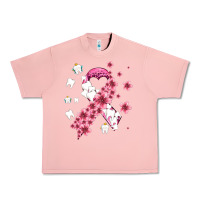 Salmon teeth and flower cancer ribbon Urban Heavy Tee - AdoDesignShop