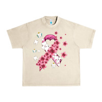Sandshell teeth and flower cancer ribbon Urban Heavy Tee - AdoDesignShop