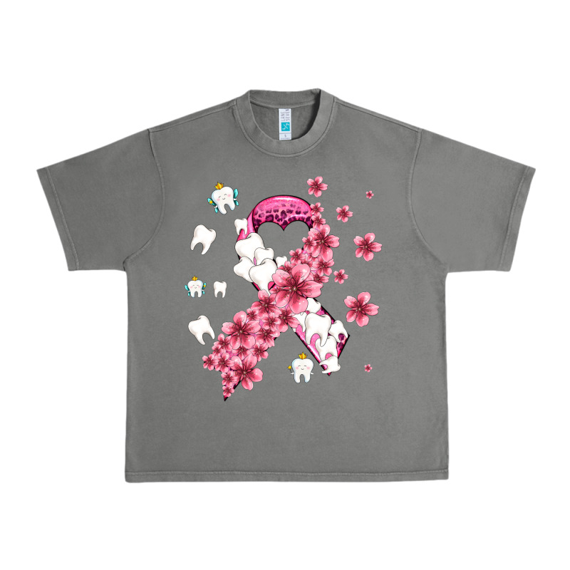 Teeth And Flower Cancer Ribbon Urban Heavy Tee by AdoDesignShop | Teevron