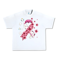 White teeth and flower cancer ribbon Urban Heavy Tee - AdoDesignShop