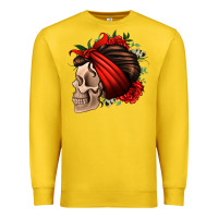 Lemon bandana and roses skull Premium Sweatshirt - Jasminsmagicworld