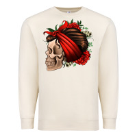 Sandshell bandana and roses skull Premium Sweatshirt - Jasminsmagicworld