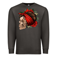 Smoke bandana and roses skull Premium Sweatshirt - Jasminsmagicworld