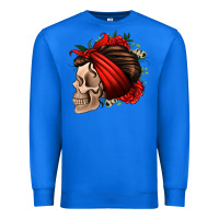 True Royal bandana and roses skull Premium Sweatshirt - Jasminsmagicworld