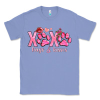 Colony Blue xoxo hugs and kisses paws Classic Tee - NancyCooperArtShop