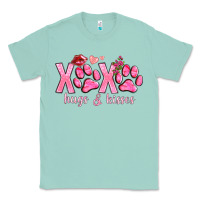 Seafoam xoxo hugs and kisses paws Classic Tee - NancyCooperArtShop