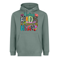 Sage feeding kids is a work of heart Heavyweight Hoodie - Artiststas