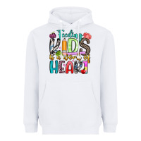 White feeding kids is a work of heart Heavyweight Hoodie - Artiststas
