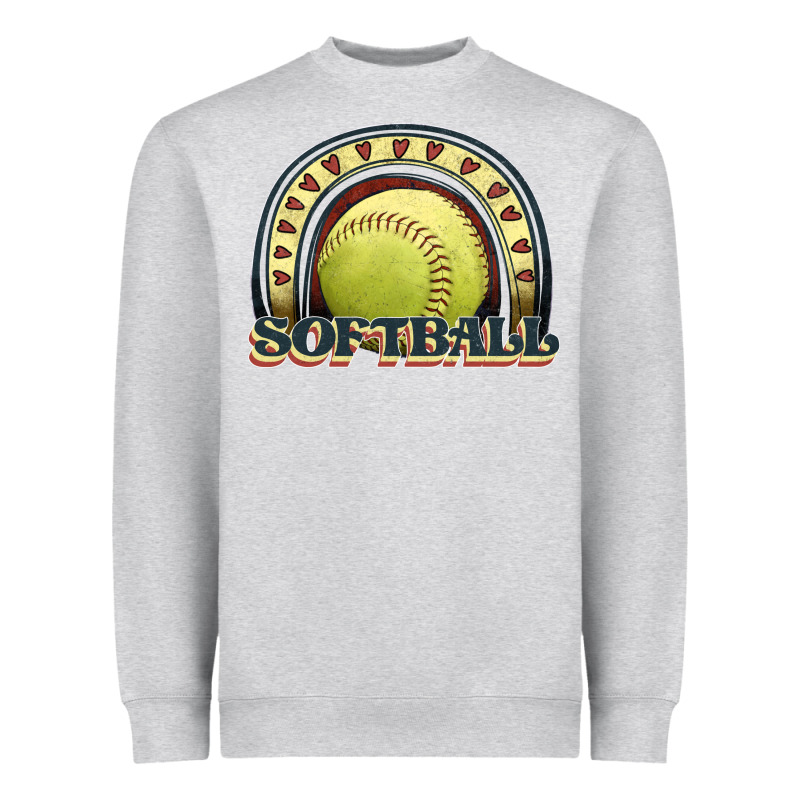 Softball Rainbow Heavyweight Sweatshirt by JahusDesignShop | Teevron