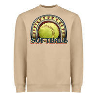 Mushroom softball rainbow Heavyweight Sweatshirt - JahusDesignShop