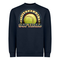 Navy softball rainbow Heavyweight Sweatshirt - JahusDesignShop