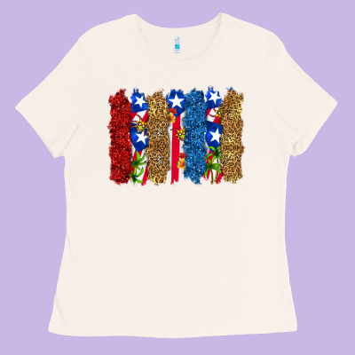 Ladies Tee puerto rico republic brushstrokes