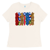 Bone puerto rico republic brushstrokes Ladies Tee - RanaPortraitStore