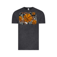 Vintage Black basketball background Vintage Tee - JahusDesignShop