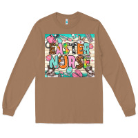 Toasted Coconut Easter Day Nurse Long Sleeve Tee - NancyCooperArtShop