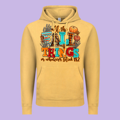 All The Fall Thıngs Or Whatever Vintage Hoodie Designed By Adodesignshop