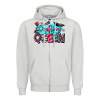 Dove Grey crafting queen Zipper Hoodie - NancyCooperArtShop