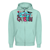 Seafoam crafting queen Zipper Hoodie - NancyCooperArtShop