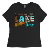 Black living on lake time Ladies Tee - texasbilliewilder