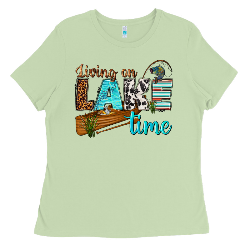Living On Lake Time Ladies Tee by texasbilliewilder | Teevron