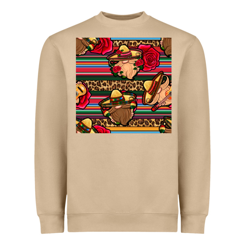 Mexican Gnomes Seamless Pattern Heavyweight Sweatshirt by BundleAndBundleShop | Teevron