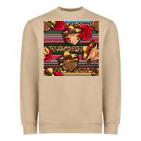 Mushroom mexican gnomes seamless pattern Heavyweight Sweatshirt - BundleAndBundleShop