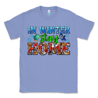 Colony Blue in winter stay home with gloves Classic Tee - AdoDesignShop