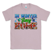 Lilac in winter stay home with gloves Classic Tee - AdoDesignShop