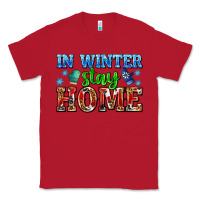 Red in winter stay home with gloves Classic Tee - AdoDesignShop