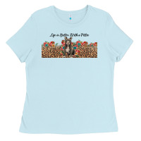 Baby Blue life is better with a pittie Ladies Tee - JahusDesignShop