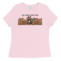 Bubblegum Pink life is better with a pittie Ladies Tee - JahusDesignShop