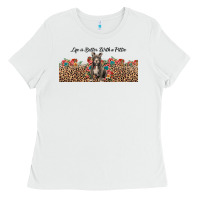 White life is better with a pittie Ladies Tee - JahusDesignShop