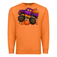 Carrot halloween jack o lantern monster truck Premium Sweatshirt - Jasminsmagicworld