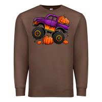 Chestnut halloween jack o lantern monster truck Premium Sweatshirt - Jasminsmagicworld