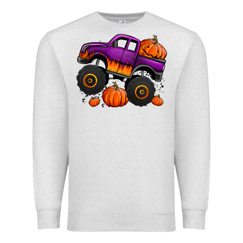 Halloween Jack O Lantern Monster Truck Premium Sweatshirt by Jasminsmagicworld | Teevron