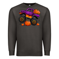 Smoke halloween jack o lantern monster truck Premium Sweatshirt - Jasminsmagicworld