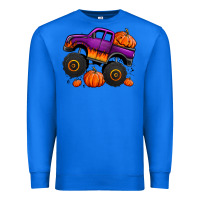 True Royal halloween jack o lantern monster truck Premium Sweatshirt - Jasminsmagicworld