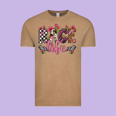 Race Life Vintage Tee Designed By Artiststas