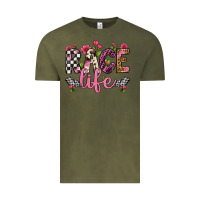 Vintage Olive race life Vintage Tee - Artiststas