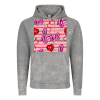 Valentines Day Heart And Love Balloons Seamless Pattern Vintage Hoodie | Teevron
