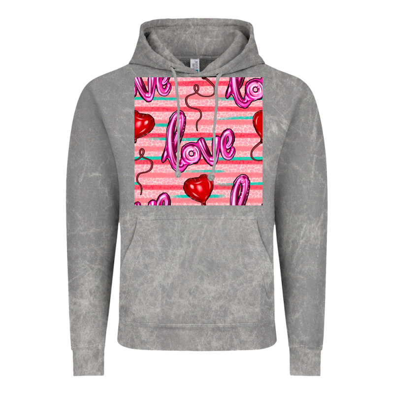 Valentines Day Heart And Love Balloons Seamless Pattern Vintage Hoodie by BundleAndBundleShop | Teevron