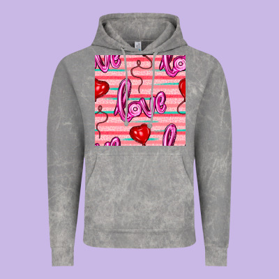 Valentines Day Heart And Love Balloons Seamless Pattern Vintage Hoodie Designed By Bundleandbundleshop