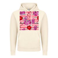 Vintage Artic valentines day heart and love balloons seamless pattern Vintage Hoodie - BundleAndBundleShop