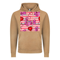 Vintage Camel valentines day heart and love balloons seamless pattern Vintage Hoodie - BundleAndBundleShop