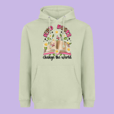Read Books Change The World Artiststas Heavyweight Hoodie Designed By Artiststas