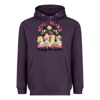 Plum read books change the world artiststas Heavyweight Hoodie - Artiststas