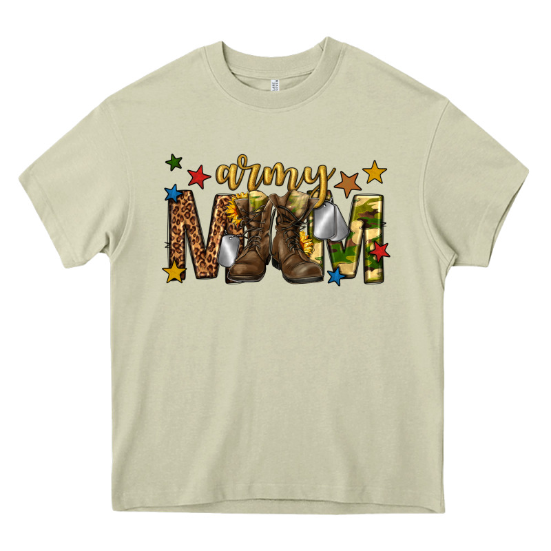 Army Mom Heavy Core Tee by texasbilliewilder | Teevron