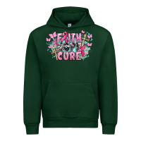 Forest Green Faith hope cure Cancer Awareness Urban Hoodie - HowdyJamesFarm