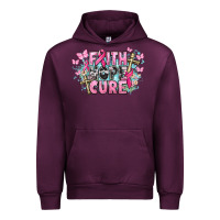 Mauve Wine Faith hope cure Cancer Awareness Urban Hoodie - HowdyJamesFarm